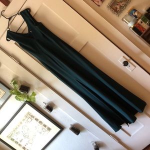 Formal dress floor length knee slit